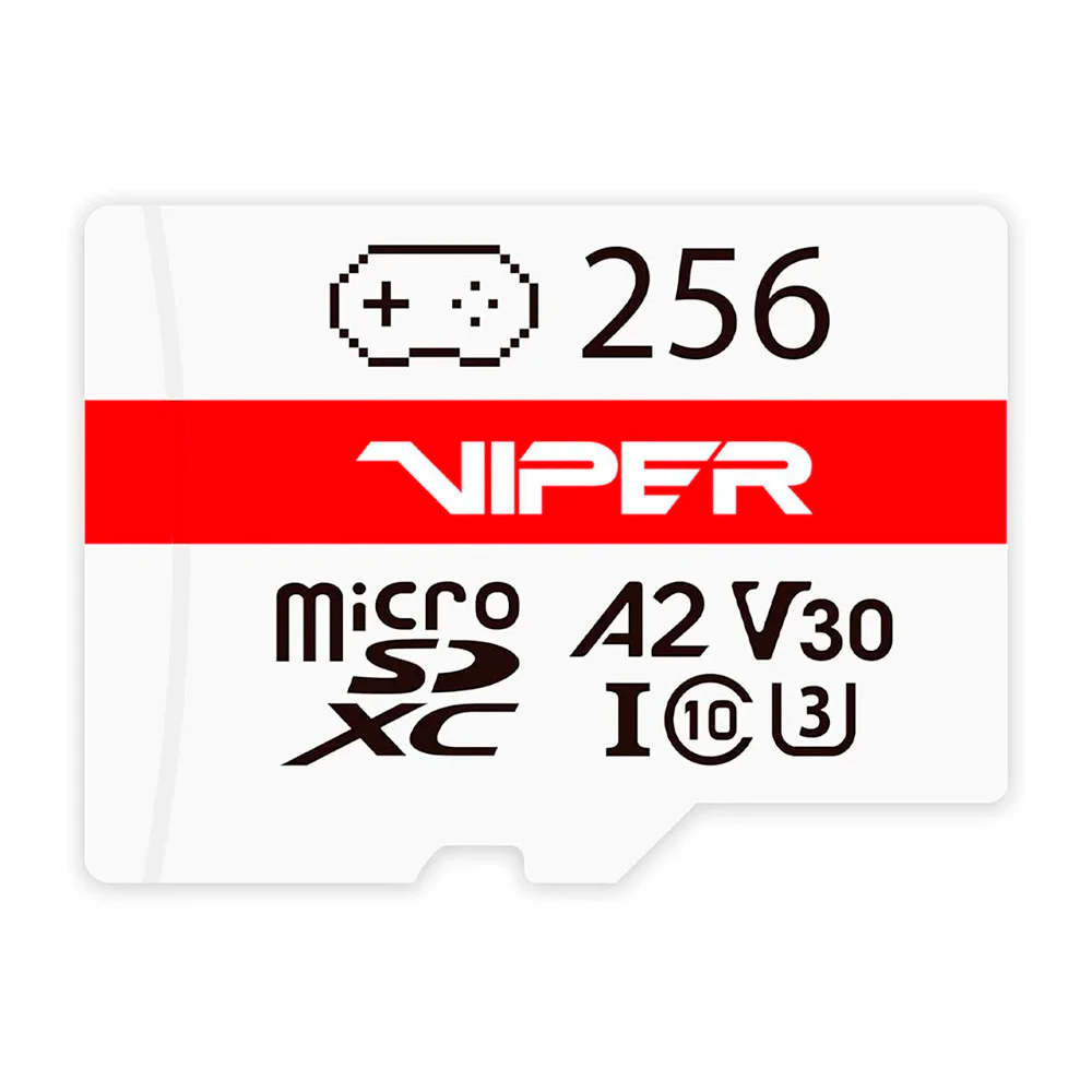 CARTAO DE MEMORIA 256GB VIPER MICRO SDXC CLASSE 10-U3 V30 A2 PATRIOT