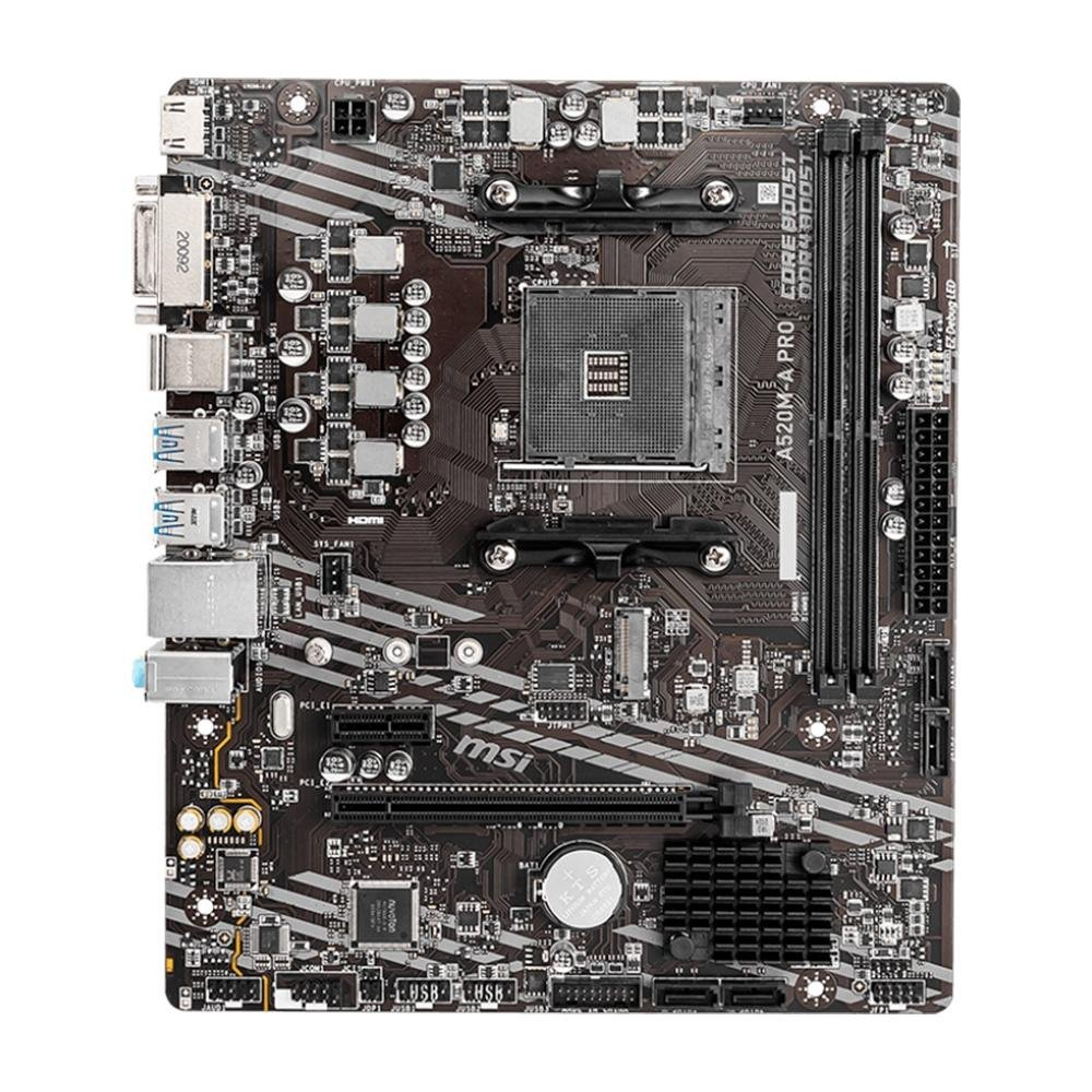 PLACA MÃE A520M-A PRO MSI AM4 foto 2