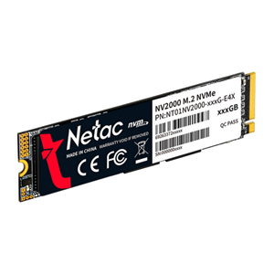 M.2 NVME 256GB NV2000 PCIE 3X4 NETAC (2500/1000 MB/S)
